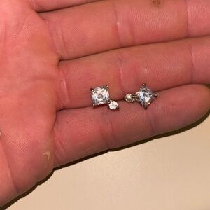 Pair of Sterling Silver (925) Cubic Zirconia earrings
